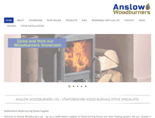 Tablet Screenshot of anslowwoodburners.com